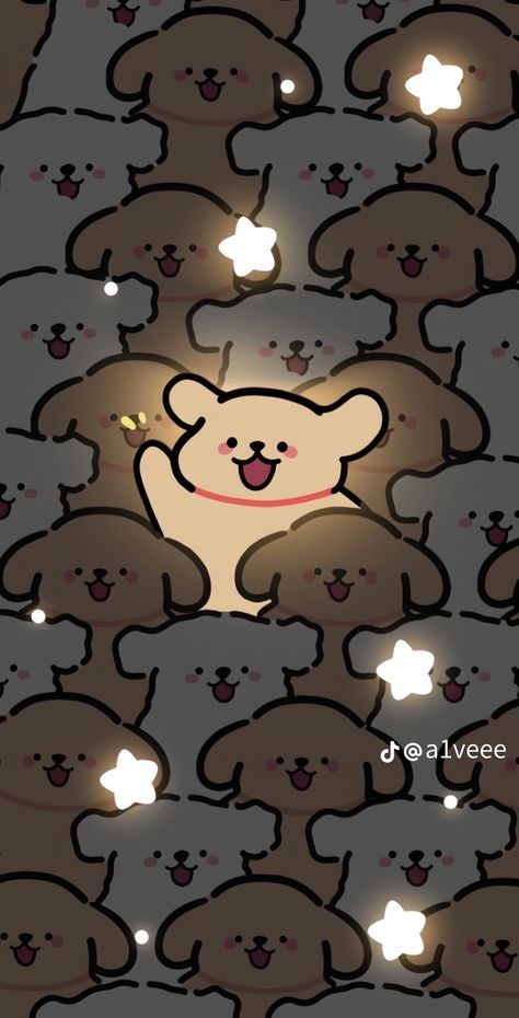 Cute Home Screen Wallpaper, Future Wallpaper, Cocoppa Wallpaper, Iphone Wallpaper Kawaii, 강아지 그림, Wallpaper Doodle, Cute Desktop Wallpaper, Japon Illustration, Cute Couple Wallpaper