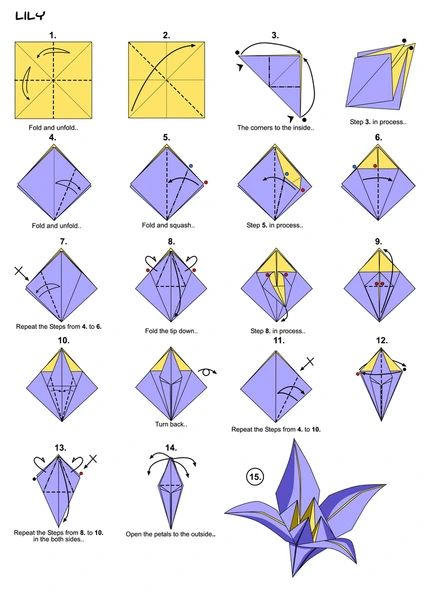 Simple Origami Step By Step, Oragami Ideas Cute Flower, Post It Origami, Sticky Note Crafts, Jing Y Jang, Origami Easy Step By Step, Origami Step By Step, Creative Origami, Origami Diagrams