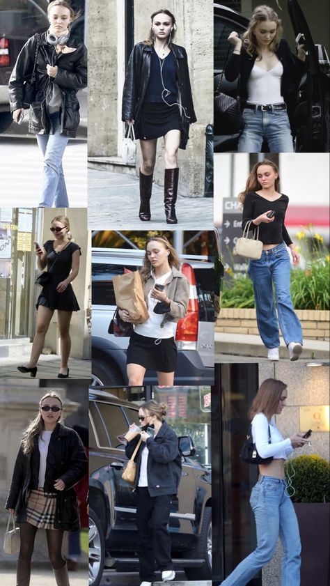 Celeb Off Duty Style, Model Off Duty 90s Aesthetic, 90s Celebrities Street Style, Model On Duty Style, Model Off Duty Aesthetic Wallpaper, Supermodel Outfits Street Styles, Basic Celebrity Outfit, Model Off Duty Jeans, Off Duty Model Winter Style