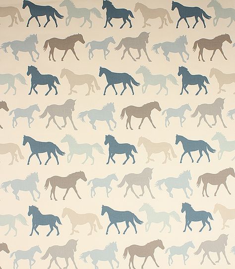 Horse Background, Horse Fabric, Trendy Sewing Projects, Horse Wallpaper, Equestrian Decor, Fabric Blinds, Horse Pattern, Fabric Colour, Contemporary Fabric