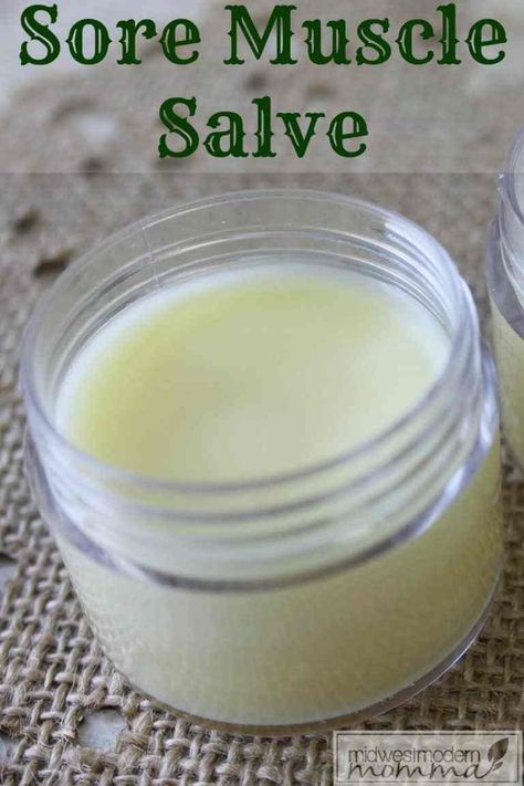 Coconut Oil Uses, Sore Muscle Salve, Sore Muscle Relief, Sore Muscle, Salve Recipes, Muscle Rub, Healing Salves, Using Essential Oils, Homemade Bath Products