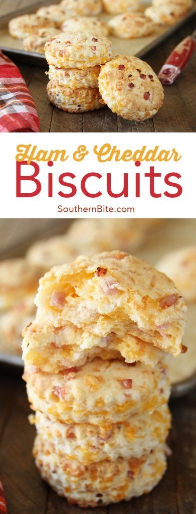 These Ham and Cheddar Biscuits are sure to be a favorite whether they end up being breakfast, lunch, dinner, or brunch! @bordencheese #sponsored Bacon Cheddar Biscuits, Flaky Buttermilk Biscuits, Live Well Bake Often, Cheddar Biscuits, Biscuit Rolls, Best Bacon, Buttermilk Biscuits, Bacon Cheddar, Biscuit Recipe