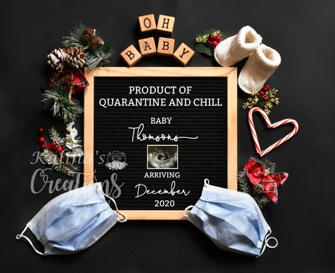 Second Baby Announcements, Pregnancy Announcement Template, Ivf Pregnancy, Fun Baby Announcement, Christmas Baby Announcement, December Baby, Baby Announcement Pictures, Cute Pregnancy Announcement