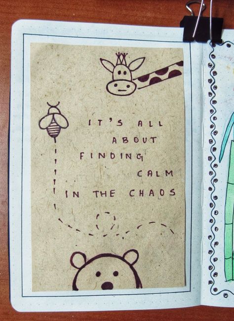 It's all about finding calm in the chaos. Quote Pages for Bullet Journal. Simple Quotes for Instagram. Quotes Journal Pages, Simple Quotes For Instagram, Quotes For Diary, Sketches With Quotes, Quotes With Drawings, Decorating Journal Pages, Simple Journal Ideas, Finding Calm In The Chaos, Journal Quote Page