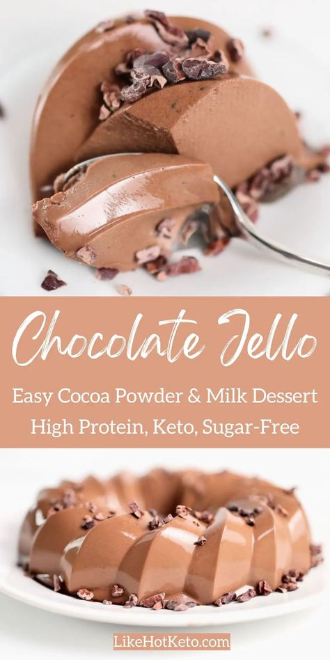 Dairy Free Gluten Free Low Carb Recipes, Keto Sweet Recipes, Uses For Beef Gelatin, Deserts With Gelatin, Sugar And Carb Free Recipes, Low Cal Jello Desserts, Recipes With Unflavored Gelatin, Homemade Jello With Beef Gelatin, Chocolate Pudding With Gelatin