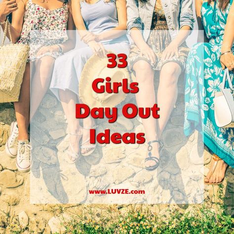 Are you looking for the best girls day out ideas? Look no further! Here are 33 fun ideas to enjoy with your girlfriends. Ladies Day Out Ideas, Sisters Day Out, Best Friend Day Ideas, Moms Day Out, Sisters Weekend Ideas, Outfit Ideas For Outing With Friends, Outing Ideas With Friends, Moms Day Out Ideas, Ladies Trip Ideas