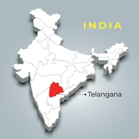 Telangana state map location in Indian 3d isometric map. Telangana map vector illustration Telangana Map Images, Telangana Map, Isometric Map, Dhoni Photos, 3d Isometric, Ms Dhoni Photos, India Map, Lakshmi Images, Ms Dhoni