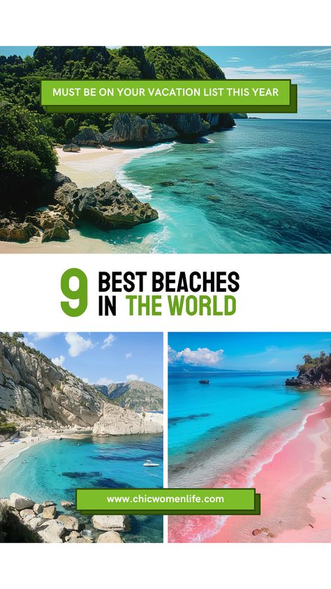 9 best beaches in the world Best Beach Vacations, Best Beaches In The World, Vacation List, Open Ocean, Beach Vacations, Europe Summer, Beaches In The World, Beach Getaways, Best Beaches