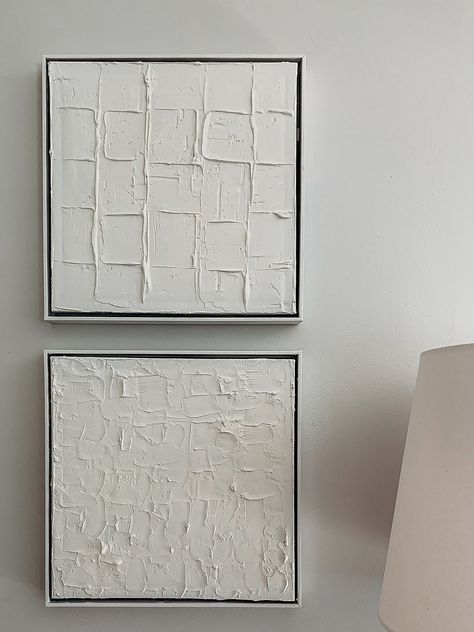 Easy DIY Textured Art with Spackle and a Canvas | The Rural Legend Speckle Canvas Art, Make Your Own Textured Wall Art, Diy Black Textured Canvas, Textured Canvas Ideas, Stucco Canvas Art Diy, Drydex Spackling Art Diy, Canvas Spackel Diy, Drywall Canvas Art, Spackling Paste Art Diy