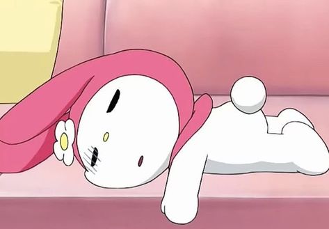 My Melody Sleeping, Sleep Meme, I'm Just A Girl, Melody Hello Kitty, Hello Kitty Characters, Cartoon Photo, Friends Wallpaper, Cute Emoji, Pink Hello Kitty