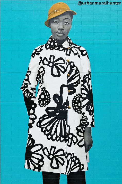 Fashion Plate | Mural on tower above the Target store at 112… | Flickr Amy Sherald, Portraiture Artist, Kehinde Wiley, You're Invited, National Portrait Gallery, A Level Art, Ap Art, African American Art, Portrait Gallery