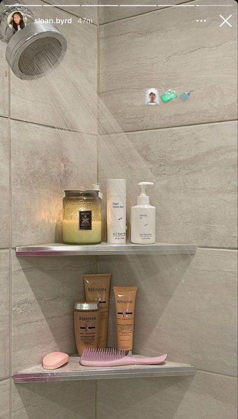 Shower Organization, Future Apartment Decor, Shower Skin Care, Apartment Aesthetic, Bathroom Inspiration Decor, Bathroom Inspo, Shower Routine, Dream Bathroom, The Script