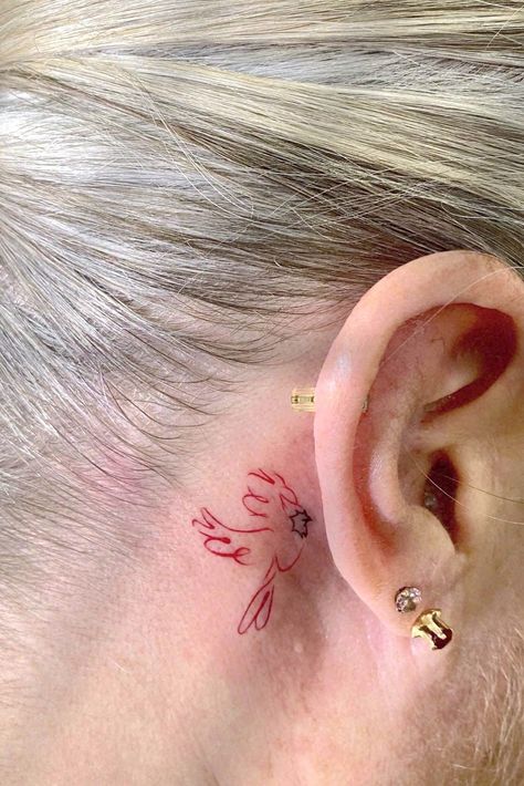 Micro Cardinal Tattoo, Cardinal Tattoo Small Simple Outline, Cardinal Tattoo Dainty, Cardinal Finger Tattoo, Red Bird Outline Tattoo, Cardinal Sketch Tattoo, Delicate Cardinal Tattoo, Tattoos With Cardinals, Cardinal Wings Tattoo