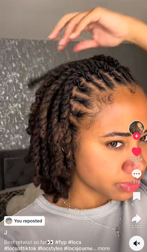 Cute Short Dread Hairstyles Black Women, Middle Length Loc Styles, Loc Double Twist Styles, Male Loc Updo Styles, Loc Styles Homecoming, Loc Homecoming Hairstyles, Short Locs Braids, Loc Styles Neck Length, Women Two Strand Twist Locs