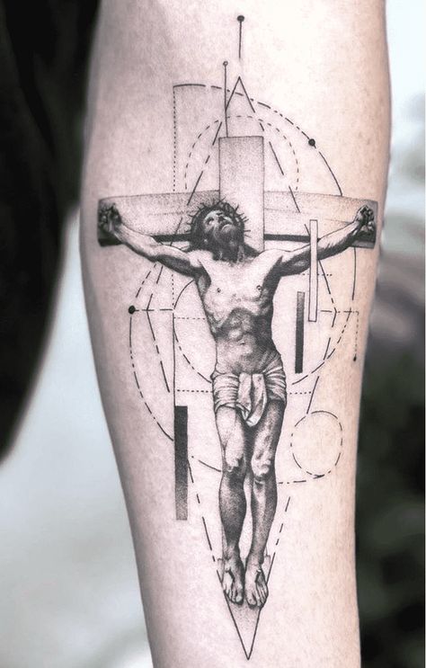 Oscar Akermo, Christian Tattoos Men, Unique Christian Tattoos, Saint Tattoo, Jesus Tattoo Design, Catholic Tattoos, Biblical Tattoos, Bible Tattoos, Christian Sleeve Tattoo