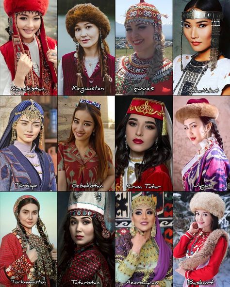 Casual Formal Dresses, Turkish Culture, Beautiful Muslim Women, We Are The World, Turkish Fashion, Folk Fashion, Traditional Fashion, Photos Of Women, Central Asia