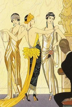 Six Best Fashion Periods Throughout History — The Lexington Line Fashion Names Ideas, Paris Art Deco, Art Deco Ideas, George Barbier, 1920s Photos, Ballet Russe, Studio Photography Fashion, Deco Fashion, Hippie Culture