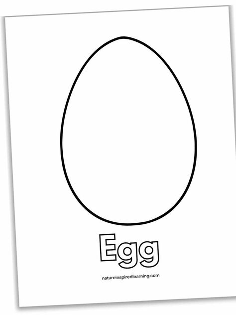 Egg Printable, Kindergarten Coloring Sheets, Egg Coloring Pages, Egg Coloring Page, Egg Coloring, Cartoon Coloring Pages, Coloring Eggs, Coloring Pages To Print, Plant Design