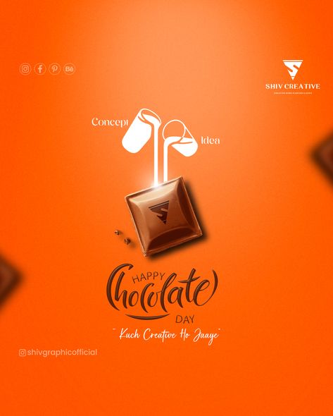 Happy Chocolate Day | Social Media Post | Shiv Creative# Chocolateday #chocolatedaypost | chocolatedayads
#socialmediaads #socialmediapost #brand #budget2023 #brandidentity #creativepost #socialmediapost #branding #brandingpost #socialmediabranding #shivcreative #shivgraphicdesigner Chocolate Social Media Post, World Chocolate Day Creative Ads, Chocolate Social Media Design, Chocolate Day Creative Ads, Bee Icon, Happy Chocolate Day, Digital Advertising Design, Chocolate Stores, Milk Brands