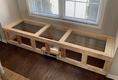 How to Build A Window Seat With Hidden Storage | Sammy On State Build A Window Seat, Build A Window, Window Seat Nook, Diy Window Seat, Window Bench Seat, Window Seat Design, Bay Window Seat, Window Seat Storage, Window Nook