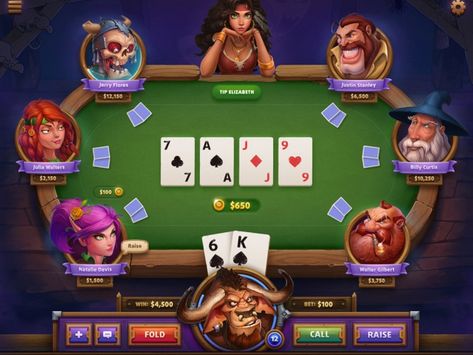 NestStrix Poker Game by NestStrix on Dribbble Table Poker, Dangerous Creatures, Rummy Game, Chinese Theme, Face App, Poker Game, Game Ui Design, Poker Face, Casino Poker