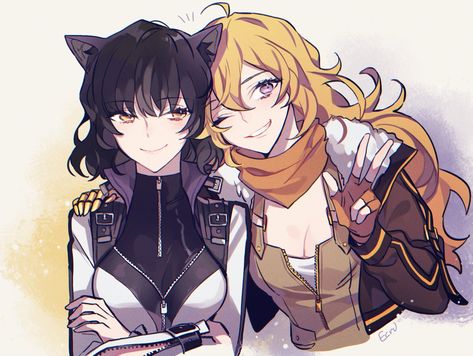 Bumbleby Wallpaper, Yang And Blake Fanart, Rwby Blake X Yang Fanart, Yang X Blake Fanart, Blake And Yang Fanart, Yang Rwby Fanart, Rwby Yang Fanart, Rwby Blake And Yang, Rwby Blake X Yang