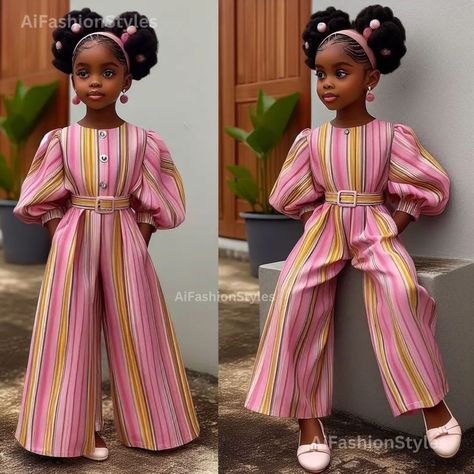 Follow #aifashionstyles for more styles inspo and don't forget to get a copy of our Ankara and Boubou Lookbooks. Link in bio. . . . #ankarastyles #denimjeans #happynewmonth #ankarachic #denimstyle #ankaraanddenim Style For Children Gown, Ankara Style For Baby Girl, Ankara Style For Children, Kids Ankara Gown Styles, Ankara Dress Styles For Children, Children's Ankara Dress Styles, Ankara Jumpsuit For Kids, Gown Style For Children, Ankara Style For Kids