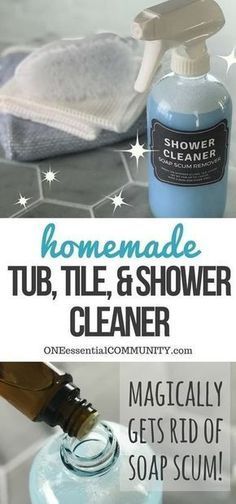 Diy Shower Soap, Cleaning Shower Glass, Essential Oil Cleaner, Homemade Shower Cleaner, Clean Shower Doors, Clean Hacks, Deep Cleaning Hacks, Cleaning Painted Walls, Essential Oils Cleaning