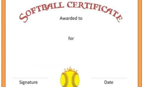 Free Softball Certificate Templates Customize Online Intended For Softball Award Certificate Template Softball Certificate Awards, Softball Awards, Blank Certificate Template, Blank Certificate, Free Certificate Templates, Free Certificates, Awards Certificates Template, Award Certificates, Essential Tools