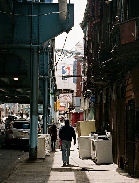 Kensington Ave Phila Pa Kensington Philadelphia, Scene Film, Nikon Fm2, Kodak Portra 400, American Photography, Street Life, Paper Trail, Evening Sandals, Futuristic Art