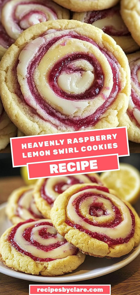 These Sweet Raspberry Lemon Swirl Cookies are bursting with flavor! A buttery cookie base, filled with raspberry jam and topped with a vibrant lemon glaze. Perfect for spring or summer gatherings! 🍋🍪

Ingredients:

1 large egg
½ cup raspberry jam
2 tbsp lemon juice (for the glaze)
Bake to perfection, then drizzle with lemon glaze for a delicious combination of sweet and tangy! Raspberry Lemon Swirl Cookies, Raspberry Bar Cookies, Luscious Cherry Lemon Cookies, Raspberry Swirl Cookies, Raspberry Sugar Cookies, Raspberry Swirl Shortbread Cookies, Raspberry Filled Cookies, Raspberry Lemon Cookies, Jam Cookies Recipe