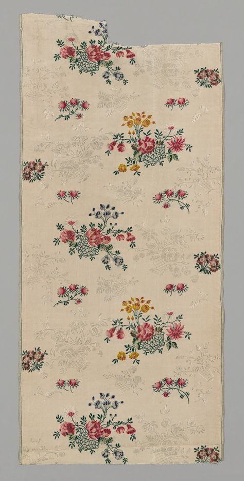 Panel (From a Dress) | The Art Institute of Chicago Parisian Decor, Bird Stencil, The Art Institute Of Chicago, Vintage Textile, Vintage Floral Pattern, Artwork Images, Floral Artwork, Flower Prints Art, Art Institute Of Chicago