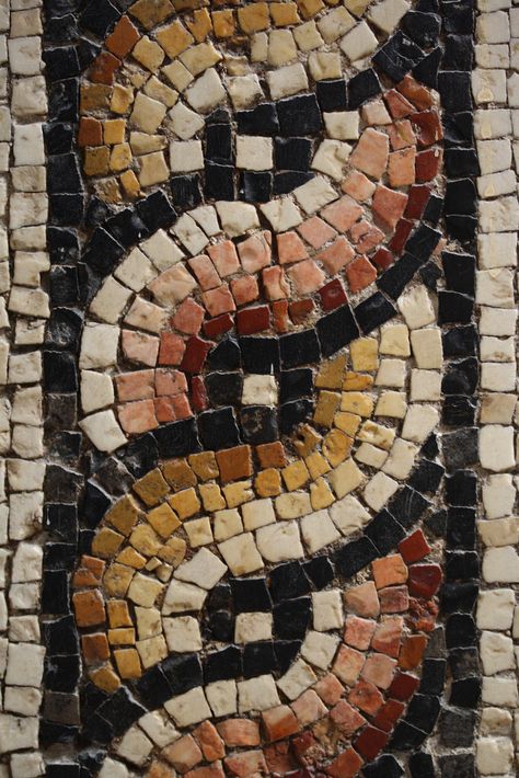 Mosaic Detail (Macro), Hatay Archaeology Museum, Turkey Roman Mosaic Art, Mosaic Pots, Roman Mosaic, Mosaic Art Projects, Mosaic Tile Art, Mosaic Pictures, Mosaic Garden, Mosaic Projects, Mosaic Diy