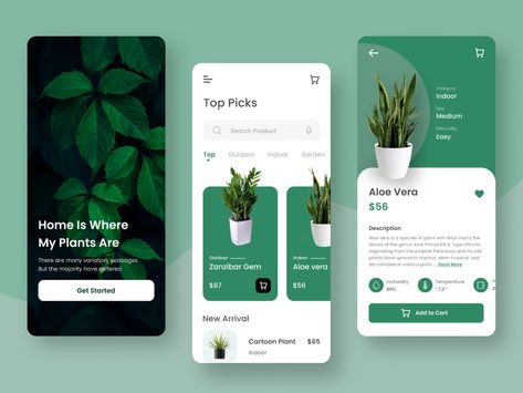 Plant Social Media Design, Plant App Design, Garden App, Plant Identification App, App Design Trends, Plant App, Ui Design Trends, Beauty App, Social Media Advertising Design