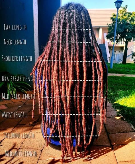 Different Stages Of Locs, Waist Length Locs Black Women, Types Of Dreads For Women, Bra Length Loc Styles, Hairstyles For Shoulder Length Locs, Bra Strap Length Locs, Locs Shoulder Length, Shoulder Length Locs Black Women, Different Types Of Locs Black Women