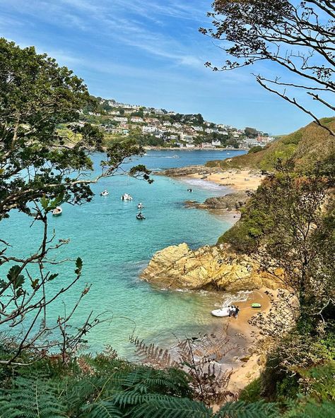 Salcombe Devon Aesthetic, Croyde Bay Devon, Devon Beaches, Salcombe Devon, Lusty Glaze, Devon Beach, 2024 Travel, Devon Wedding, South West Coast Path