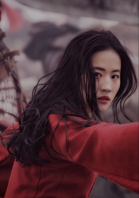 #mulan liu yifei Mulan Live Action, Liu Yifei, Mulan, Live Action, Brave, Red, Hair, Black