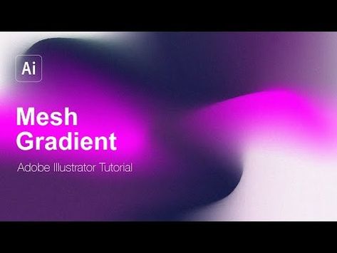 (3) Mesh Gradient with Grain Texture - Adobe Illustrator Tutorial - YouTube Gradient Tutorial, Mesh Gradient, Adobe Illustrator Tutorial, Adobe Illustrator Tutorials, Learning Graphic Design, Grain Texture, Illustrator Tutorials, Easy Tutorial, For Today