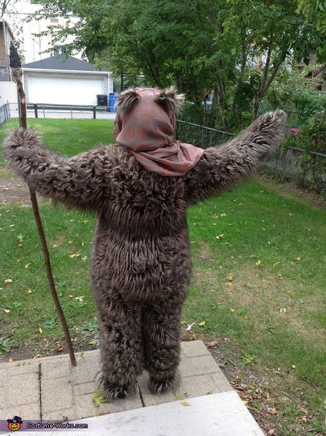 Diy Ewok Costume Women, Ewok Costume Diy Woman, Ewok Hood Diy, Ewok Costume Diy, Ewok Dog Costume, Ewok Costume, Star Wars Costumes Diy, 2015 Halloween Costumes, Awesome Costumes