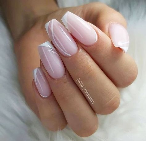 Ballerina Nail Designs, Nails Art Tutorial, Nail Art Trendy, Nails Star, Cool Nails, Ballerina Nails Designs, Elegant Touch Nails, Nails Classy, Nails Pretty