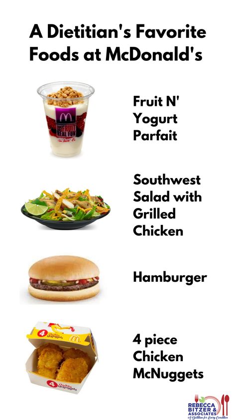 pictures of meals a dietitian would eat at mcdonald's Low Calorie Fast Food Options, Healthy Mcdonalds Options, Mcdonalds Calorie Chart, Mcdonalds Diet Coke, Mcdonalds Nutrition Guide, Mcdonalds Calories, Mcdonald’s Calorie Chart, Healthy Mcdonalds, Healthy Fast Food Options