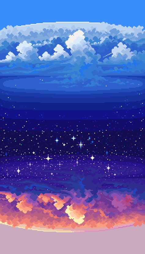 Day N Night, Anime Wall Prints !!, Laptop Decoration, Iphone Wallpaper Landscape, Dreamy Artwork, Pix Art, Pretty Backgrounds, Cute Pokemon Wallpaper, Sky Art