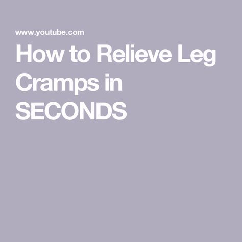 How to Relieve Leg Cramps in SECONDS Severe Leg Cramps, Leg Cramps At Night, Leg Muscle, Muscle Cramps, Period Cramps, Leg Cramps, Leg Pain, Leg Muscles, Best Essential Oils