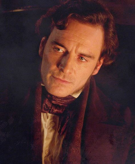 Michael Fassbender as Mr. Rochester in Charlotte Bronte’s “Jane Eyre.” Rochester Jane Eyre, Mr Rochester Jane Eyre, Edward Rochester, Jane Eyre 2011, Period Drama Men, Mr Rochester, Dorian Grey, Elizabeth Gaskell, Bronte Sisters