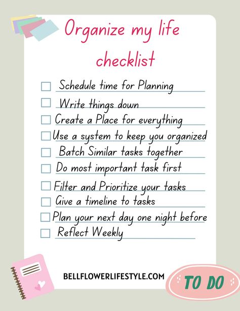 This is How to Organize Your Life in One Week - 10 tips - Organize My Life, How To Be More Organized, Note Taking Tips, My Notes App, Schedule Organization, Organization Skills, Life Management, Budget Organization, Writing Tasks