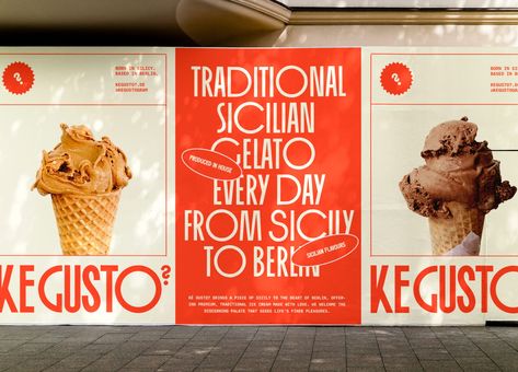 Ice Creamery, Visual Identity System, Cafe Branding, Ice Cream Brands, Brand Symbols, Italian Ice, Brand Identity Design, Identity Design, Visual Identity