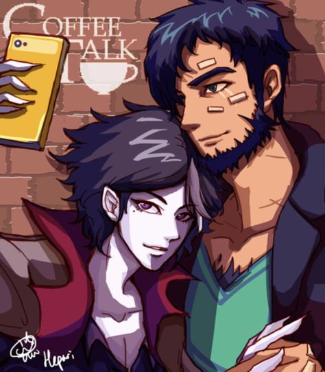 Coffee Talk Fanart, Coffee Talk Game Fanart, Coffee Talk Game, Coffee Talk, Medieval Fantasy, Anime Memes, Cool Gifs, Favorite Character, Video Games