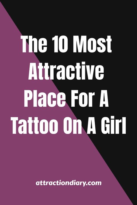 The 10 Most Attractive Place For A Tattoo On A Girl Tattoos After Divorce, Everything Is Connected Tattoo, Tattoo Ideas Female Hidden, Spots For Small Tattoos, Past Present Future Tattoo, Small Tattoo Locations, Divorce Tattoos For Women, Divorce Tattoo, Places To Get Tattoos