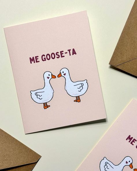 Handmade Cards Valentines, 2nd Anniversary Cards Handmade, Cute Cards For Your Best Friend, Anniversary Card For Friends, Card Ideas Anniversary, Punny Anniversary Card, Pun Greeting Cards, Punny Thank You Card, Boyfriend Bday Card