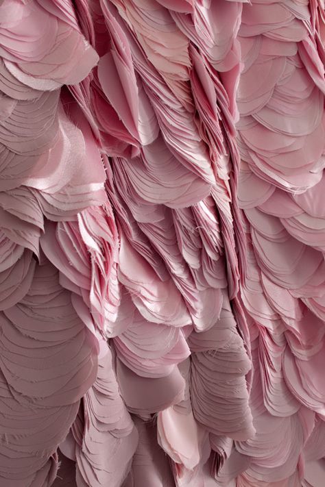 Eclectic Trends | Textile installations by Hanne Friis - Eclectic Trends Sculpture Textile, Texture Inspiration, Pastel Decor, Weddings By Color, Textile Texture, Wallpaper Vintage, Everything Pink, Color Textures, Ikebana